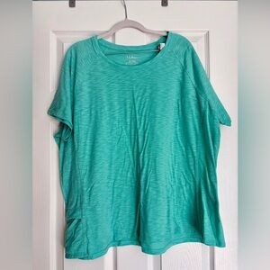 L.L. Bean Women's Teal Short Sleeve Tee